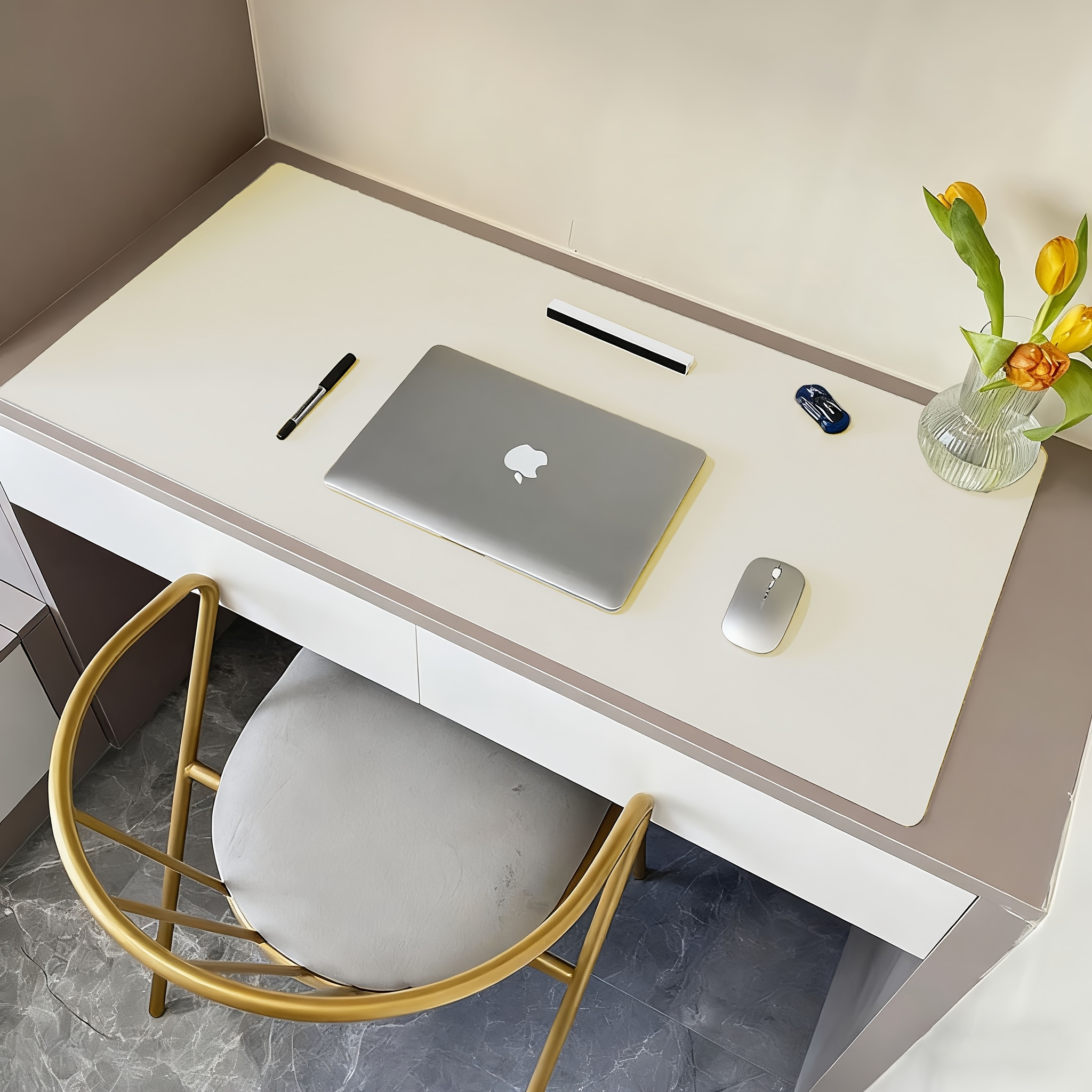 an oversized faux leather mouse pad for suitable for computer desks office notebooks and home writing spaces Product details 1