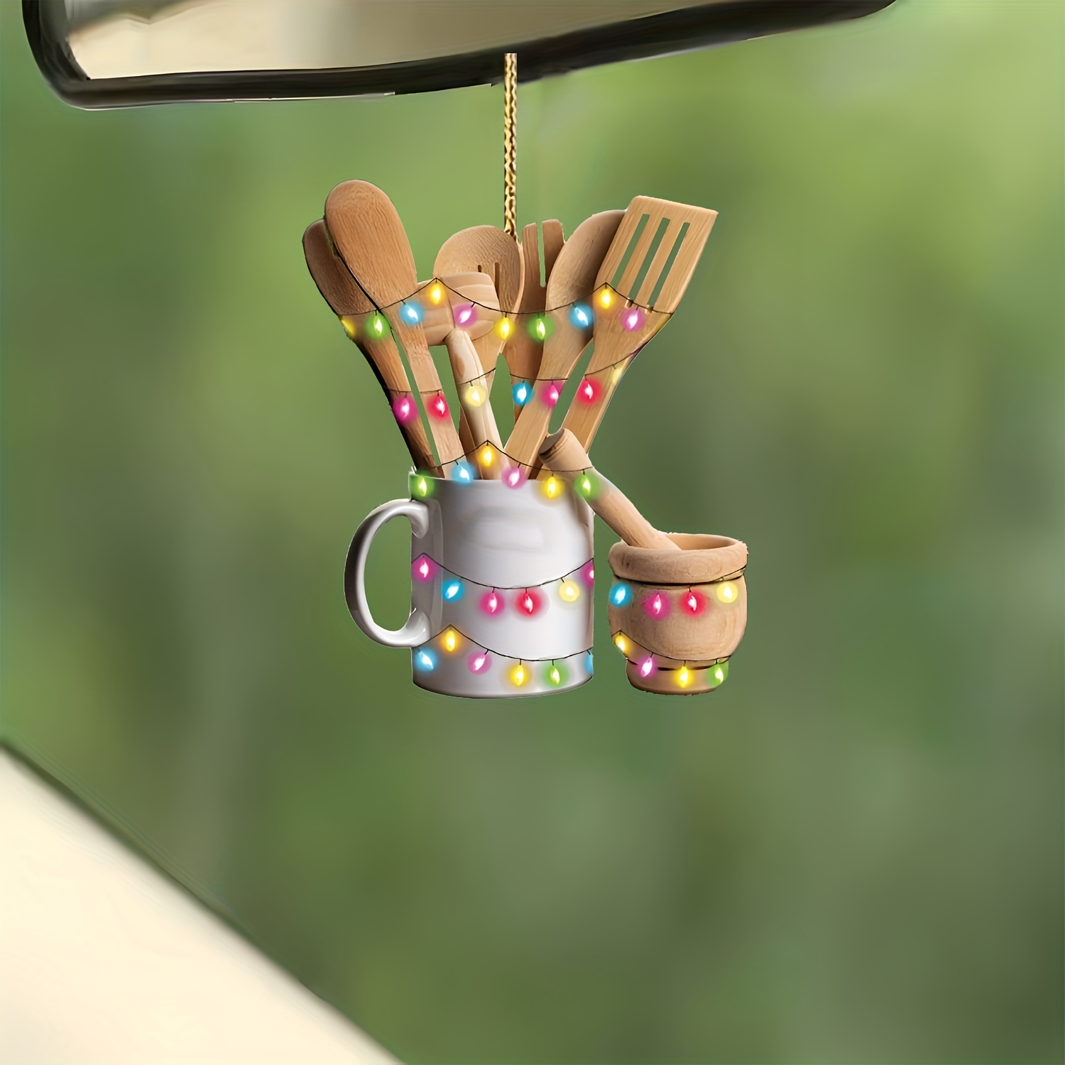 

1pc Personalized 2d Christmas , Decorative , For , , , & Decor, & Christmas , Car