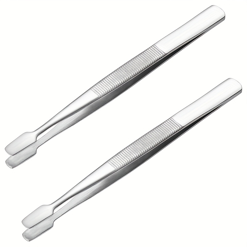E-shop Stempelpinzette Stempel- und Stempelpinzette Sammelwerkzeuge Flache Breitspitze Präzisionspinzette Ideal zum Sammeln von Stempeln, Kleine Waren,