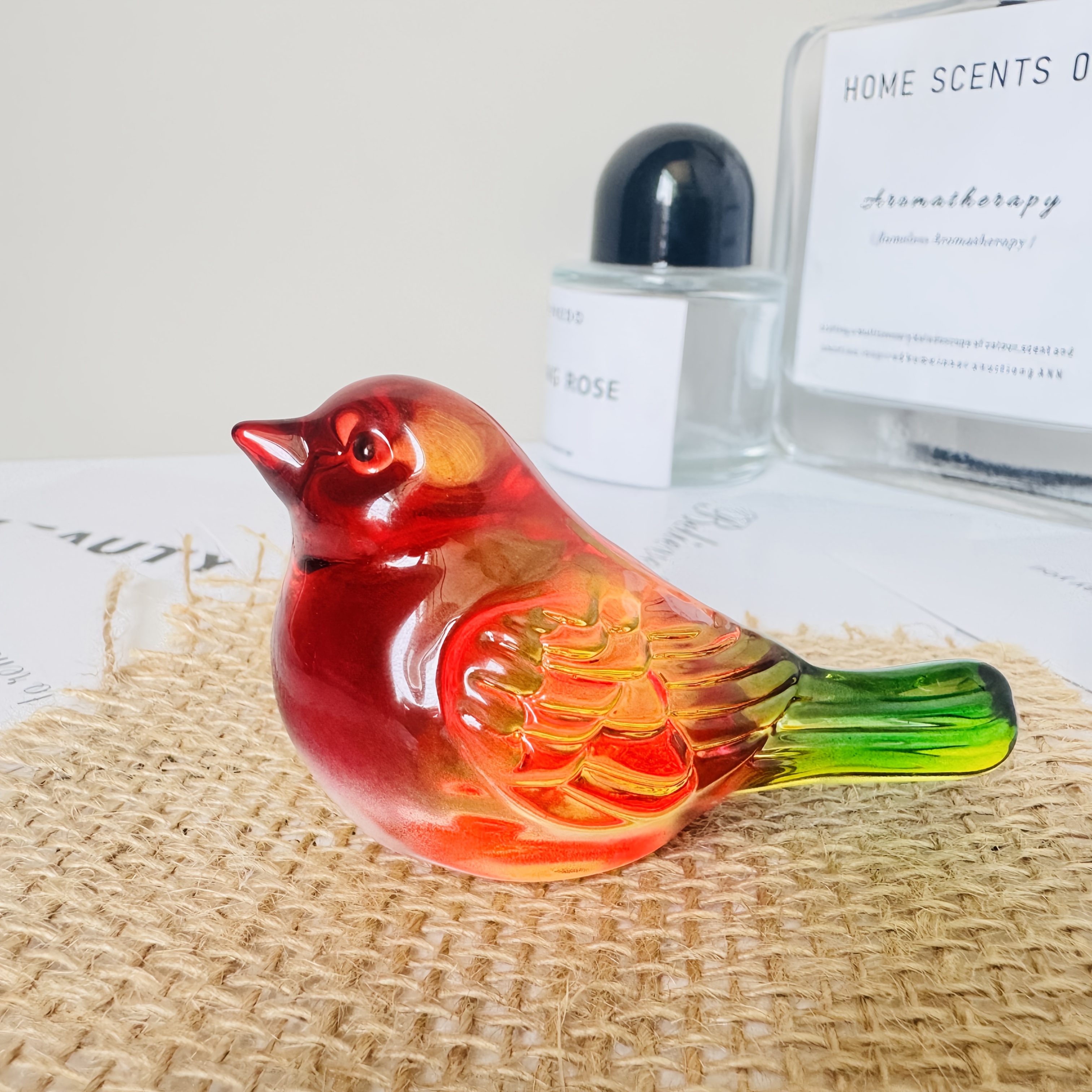 E-shop Sammelfiguren . Handgefertigte Kristall Vogel Statue Ornament, Wohnzimmer Café Büro Zimmer Dekor, Desktop und Auto Armaturenbrett Display Home