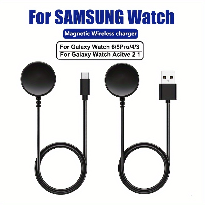 

Watch Charger For Samsung Galaxy Watch 6/5/4 Classic 44mm 40mm 42mm Fast Portable Charging Usb Charging Base Holder Accessories