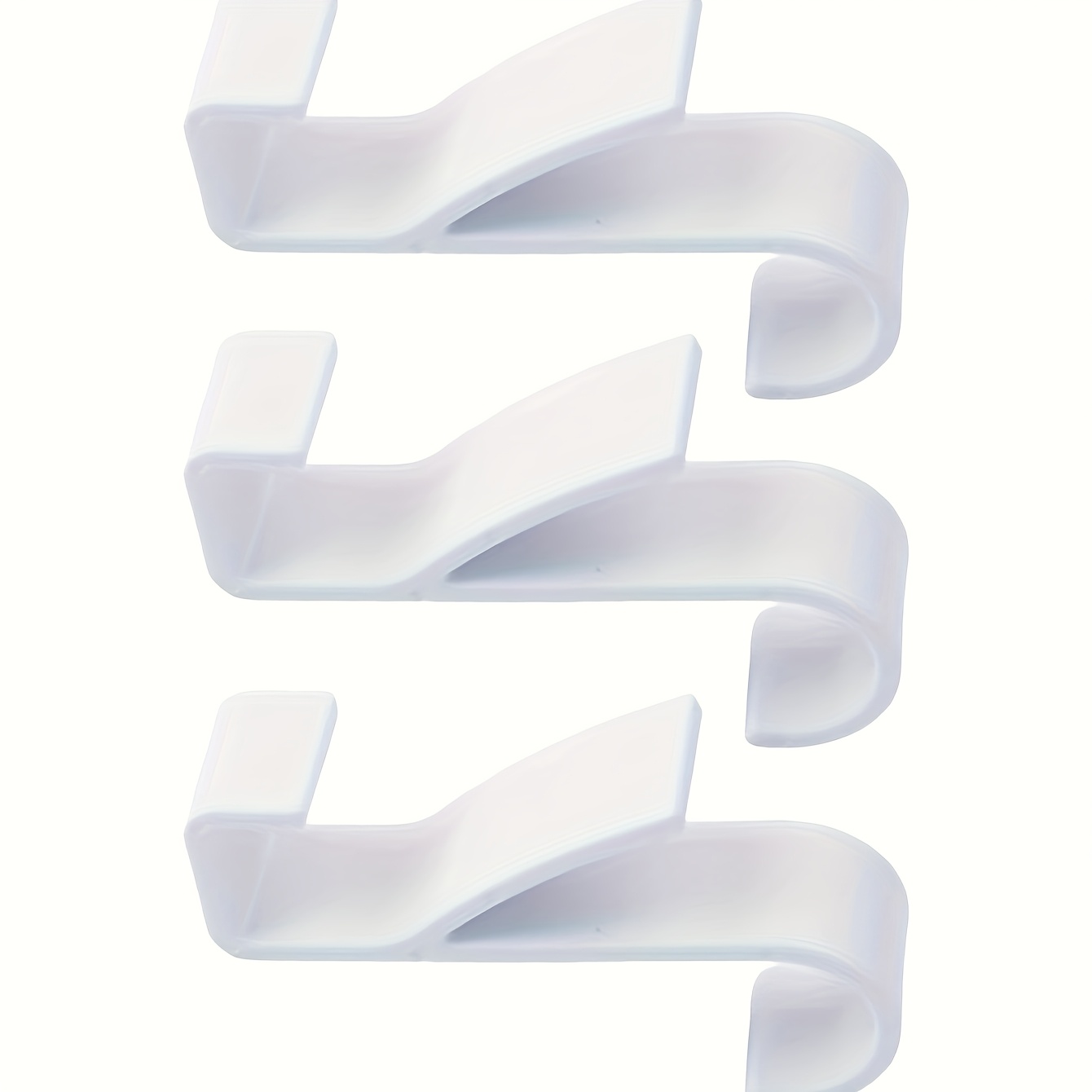 Image of 3pcs Heat Sink Hooks, Multifunctional Hooks, Bathroom Hooks For Bathrobes And Towels, Key And Door Home Utility Hooks, Wall-mounted Bathroom Hanger Clips