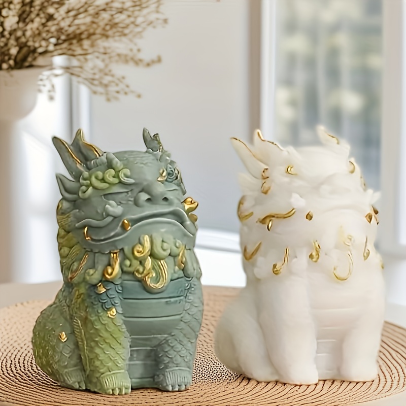 商品名】富と繁栄を象徴するピシウの樹脂彫刻。家やオフィスでの装飾に