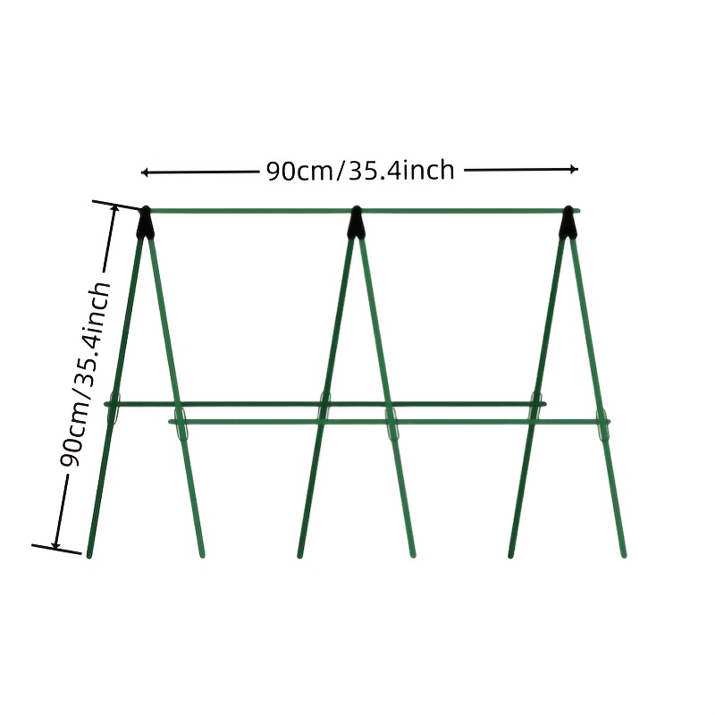 TEMU 1set Heavy-duty Metal Garden Trellis - Ideal For Climbing Plants, , Beans & Tomatoes - Durable Plant Support Frame