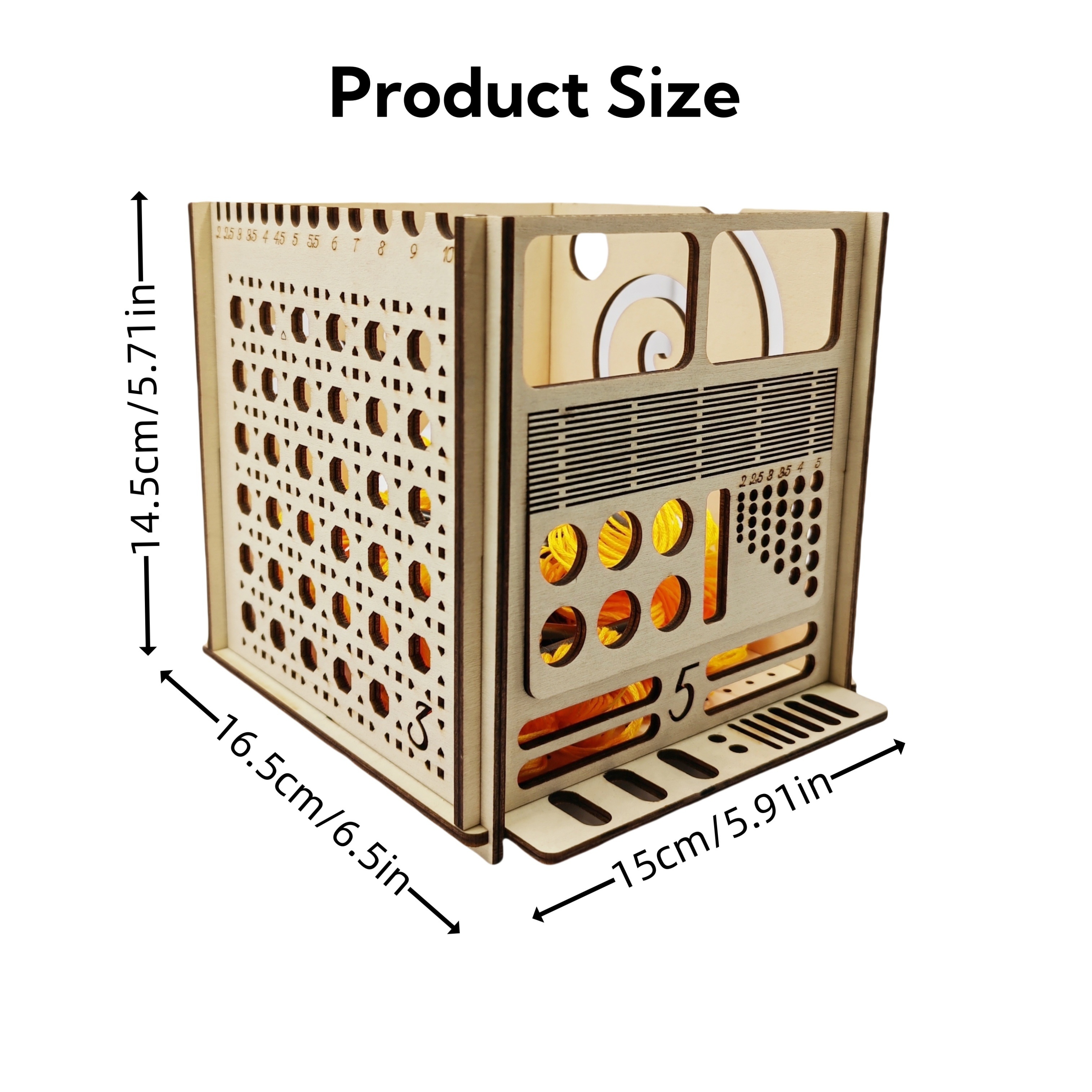 1pc Multifunctional Knitting Storage Toolbox Woolen Knitting Rack