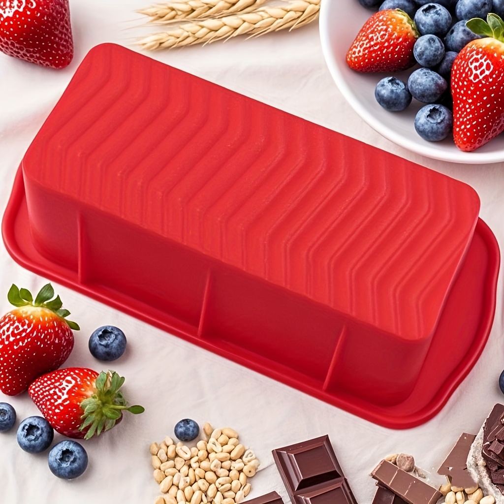 Image of Baking Molds, Single Silicone Rectangular Cake Molds, Toast Molds, Household Ovens, Large Scones