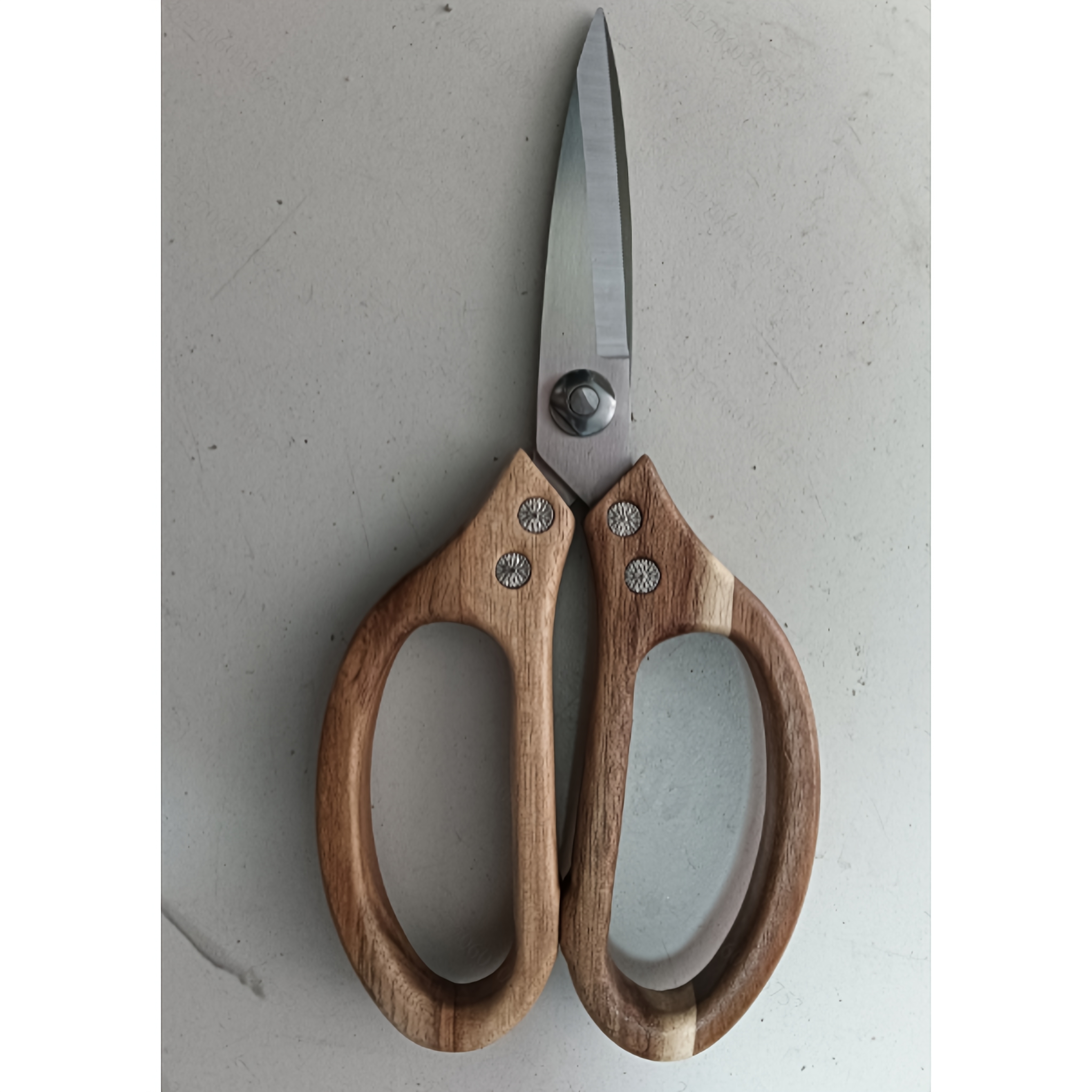 All Purpose Kitchen Shears With Acaciawood Handle, 3.0mm Thickness, Durable Stainless Steel Scissors