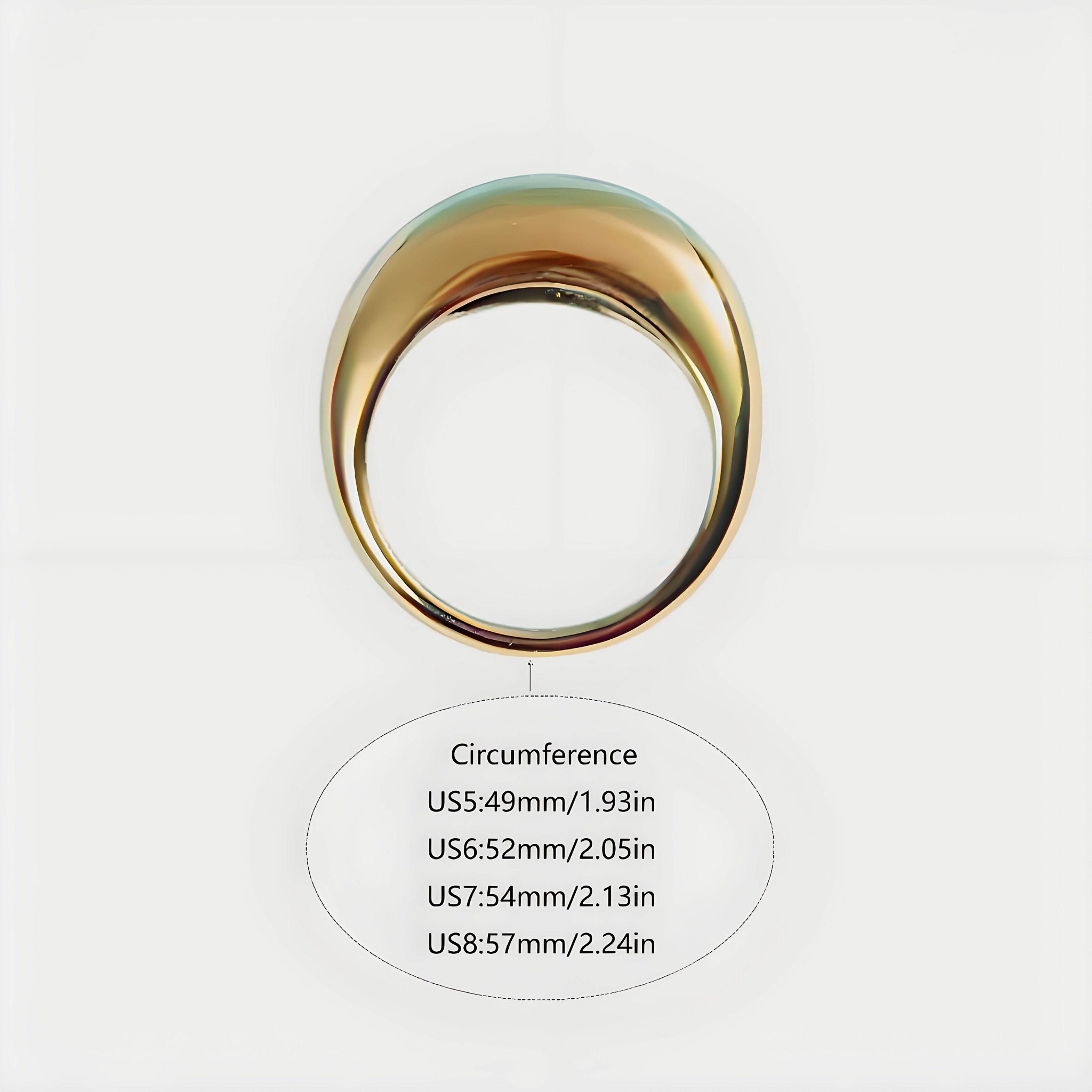 Versatile Couple Stainless Steel Arc-shaped Rings