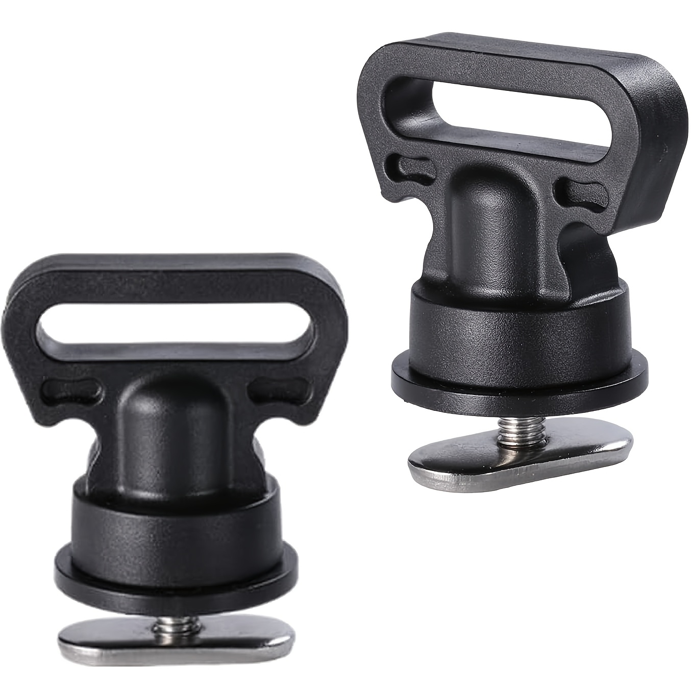 Image of 2/4 Sets Tie Downs For Kayak Track Mount, Track Mount Vertical Tie Downs For Securing Cooler, Crate And Other Kayak Accessories To Track