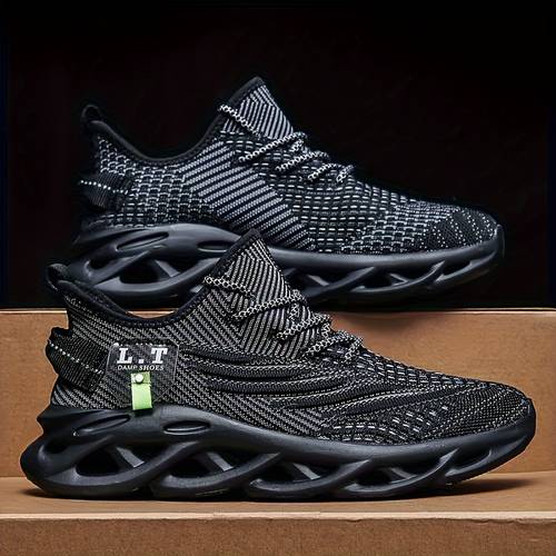 mga sneakers na panglalaki na may hininga - magaan, madulas na sneakers para sa pagtakbo, paglalakad, at pagsasanay. estilong pangmag- , malalaking sukat. perpektong regalo para sa bakasyon sa tagsibol at tag-