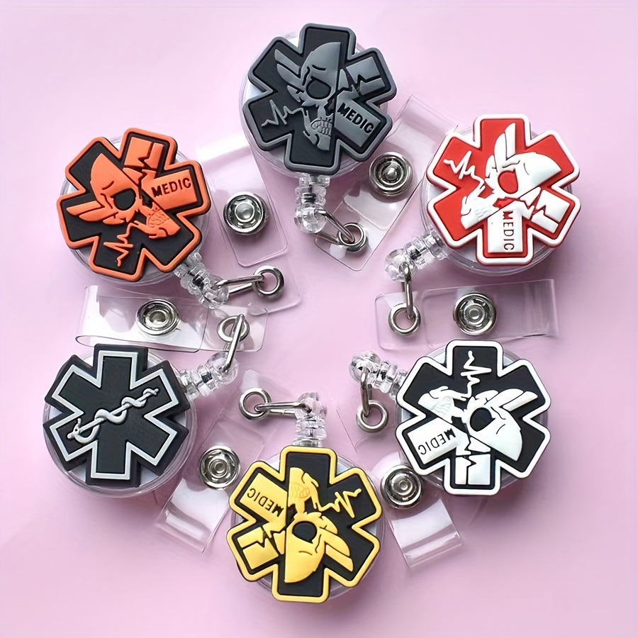 

Medical Id Badge Clips - Pvc Material, Steel Hardware, Nurses And