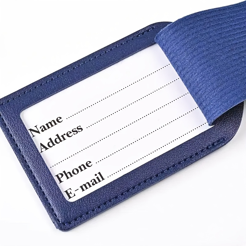 12pcs Custom Engraved Luggage Tag Set in Synthetic Leather