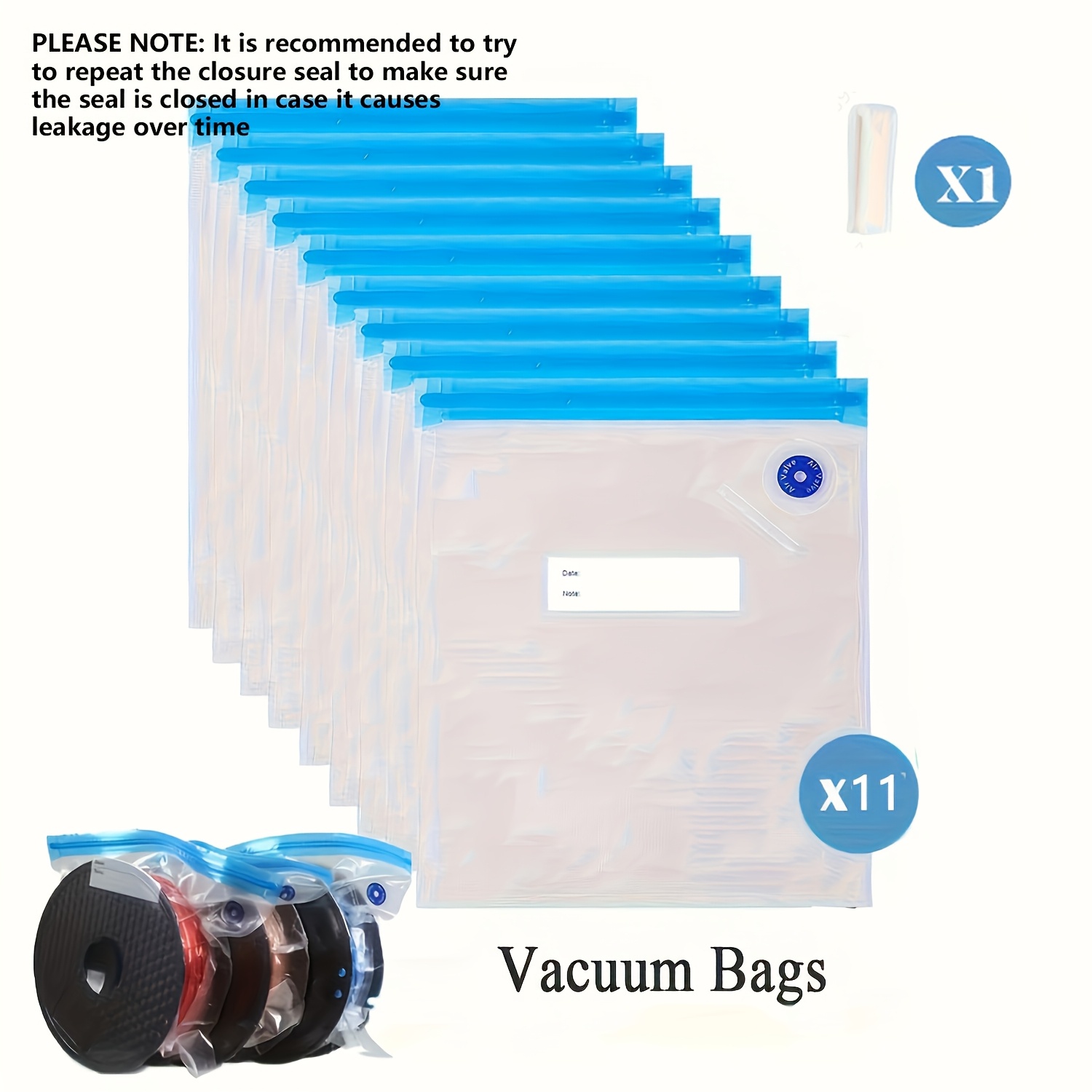 Image of 3d Printer Filament Storage Bags Vacuum Kit, 3d Printer Filament Sealed Bags With Desiccants/seal Clip/hand Pump, 13.4x11.8 Inch Perfect For Most 3d Printer Filament Storage And Keep Filament Dry