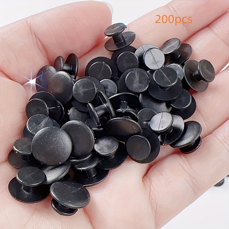 TEMU 200 pièces Attache Chaussure PVC à Trou Accessoires DIY Boucle de Base Fleur de Chaussure Boucle de Fond, Pile