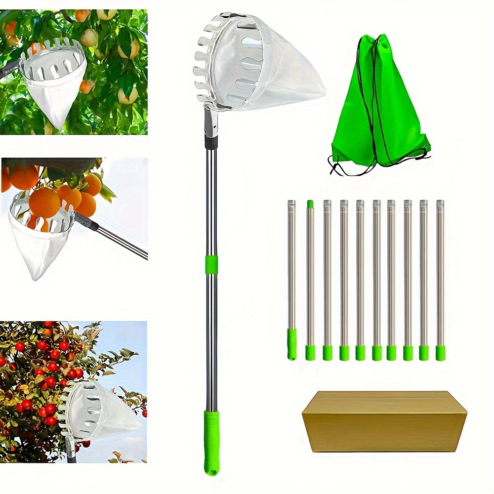 

1 Pack, Garden Fruit Picker Fruit Picker Fruit Picker Telescopic Pole Picker Plum High Altitude Picker