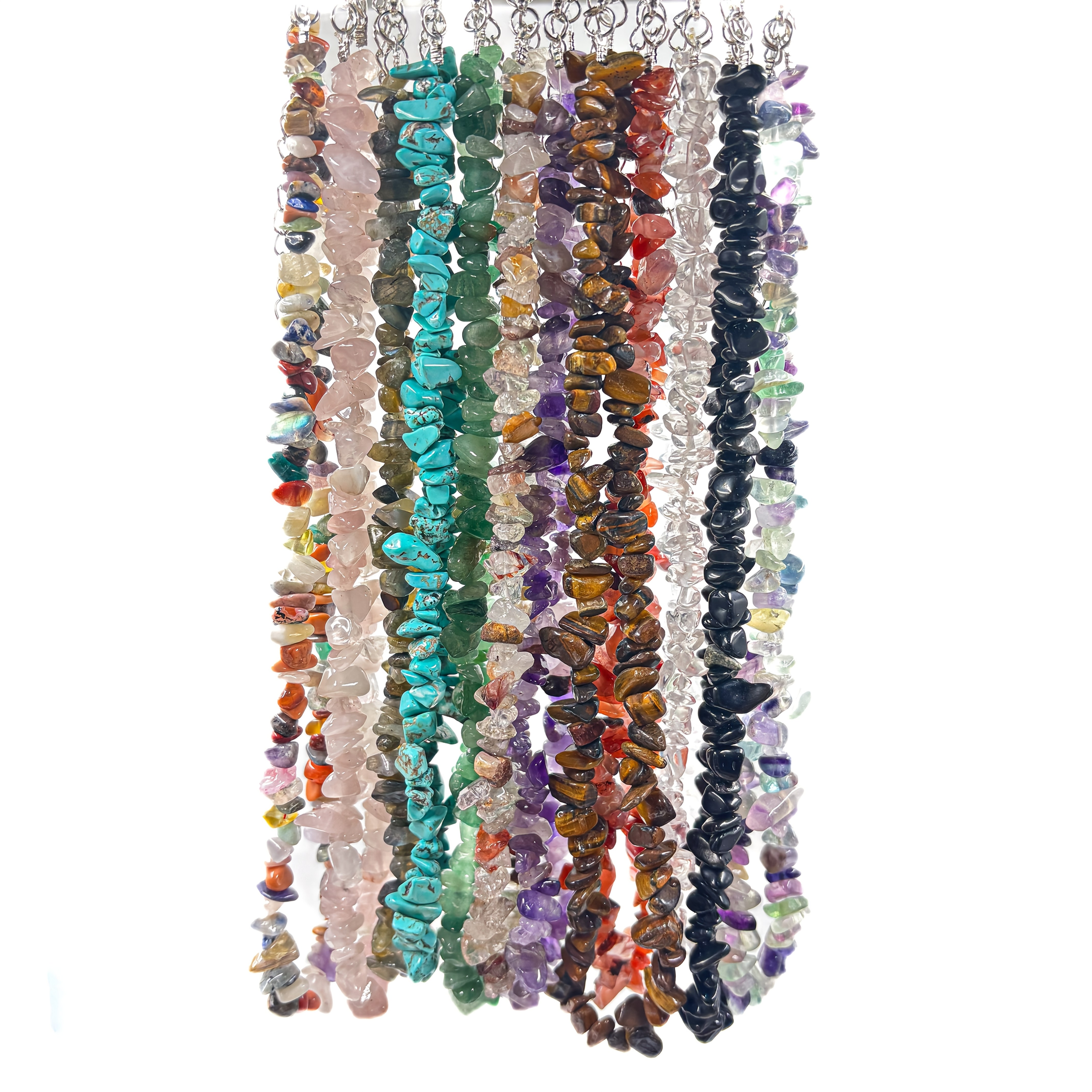 TEMU Kit de Collar con Natural, Kit de Pulsera de 12 Piezas, Estilo Bohemio, y , , 12 Diferentes Gemas , Joyería , Regalo para Mujeres - 12 Piezas
