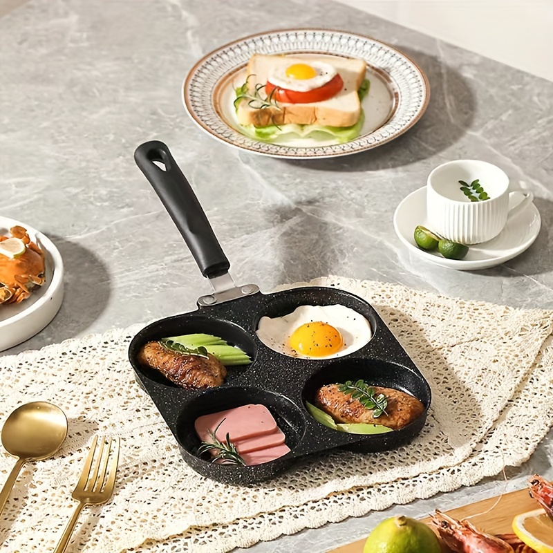 Four Hole Frying Egg Non Stick Pan Frying Egg Hamburger Pan details 1