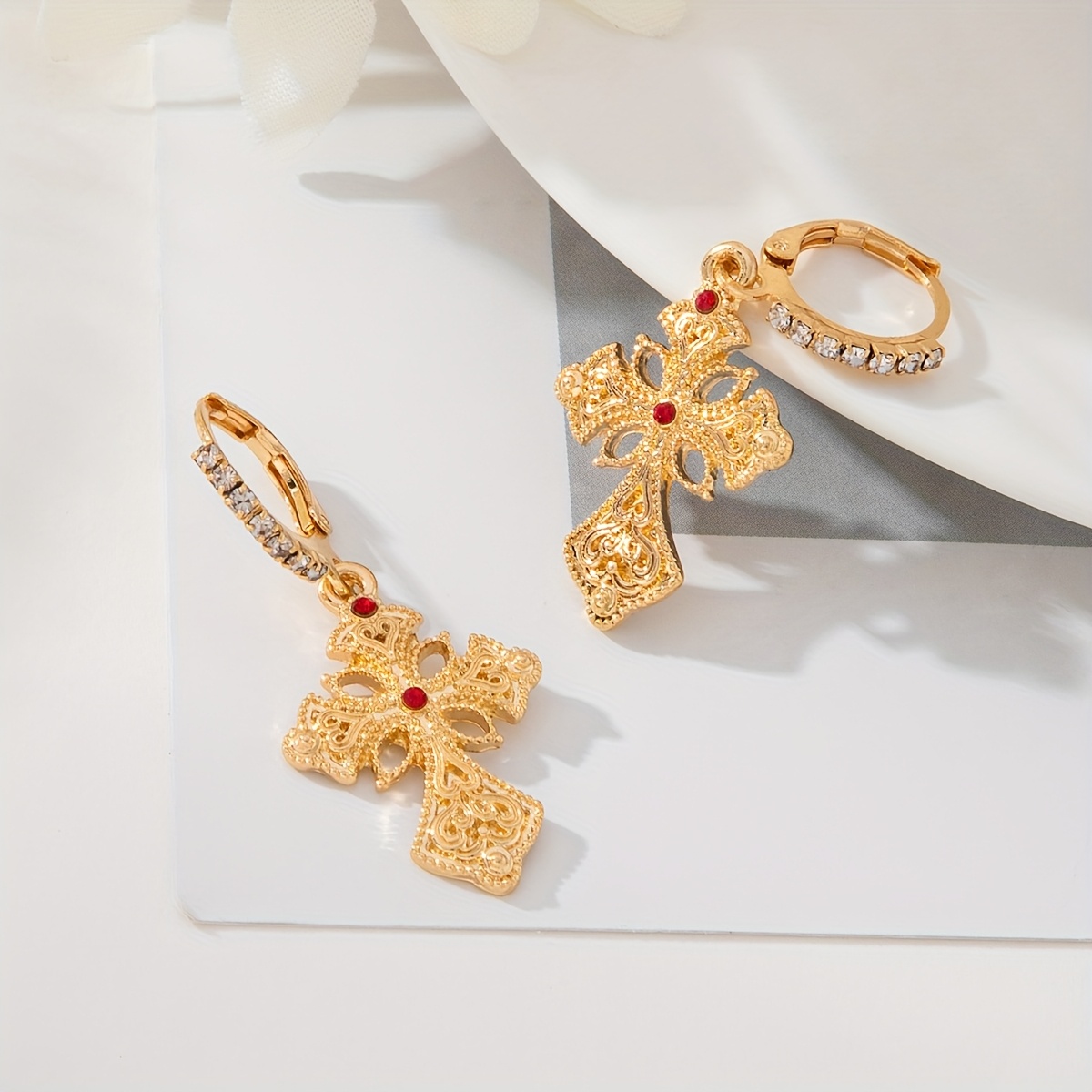 Versatile Cross Element Earring Clasp
