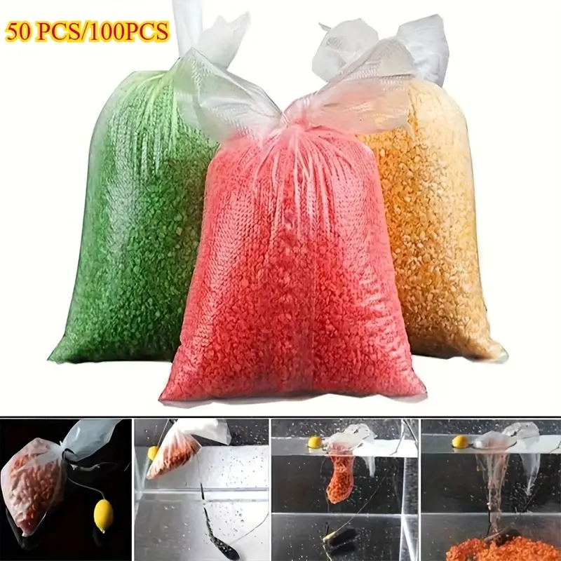 fishing tackle pva bags APZDFGIFCD 100Pcs Water Soluble Bag Bait for Solid Baits Carp Fishing Equipment Kit (10cm x14cm) : Sports & Outdoors When the hook lands on the feeder 100 Pcs PVA Bags For