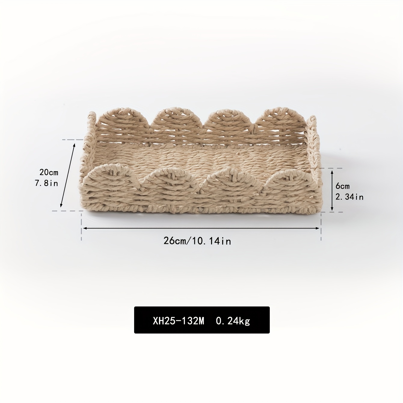 TEMU Panier de Rangement Rustique Européen Vintage Tissé à , Organisateur Décoratif en Corde de Papier, Bac d'Artisanat pour Maison, Paniers Étagère
