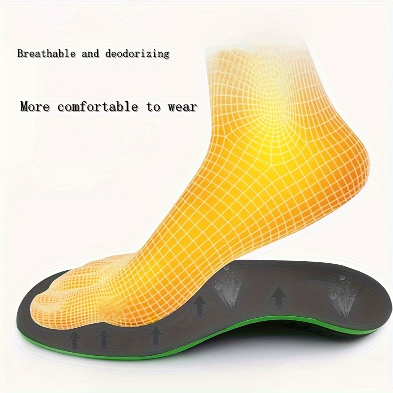 1 pair exa insoles arch support shoe cushion unisex high elasticity insoles details 4