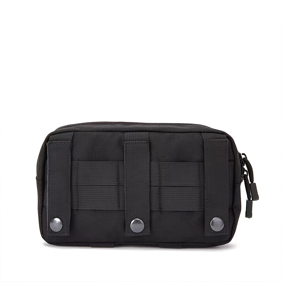 TEMU Bolso de mensajero para senderismo | Bolso de almacenamiento EDC con cremallera, riñonera multiusos, adecuado para camping, tácticos y ciclismo,