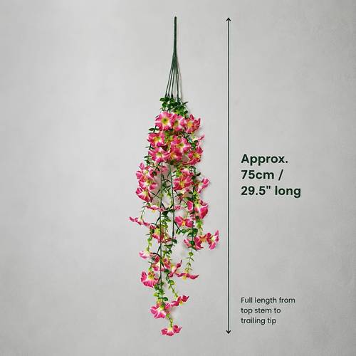 6 head artificial trumpet flower wall mounted vine high density simulated flowers for wall window patio wedding decoration