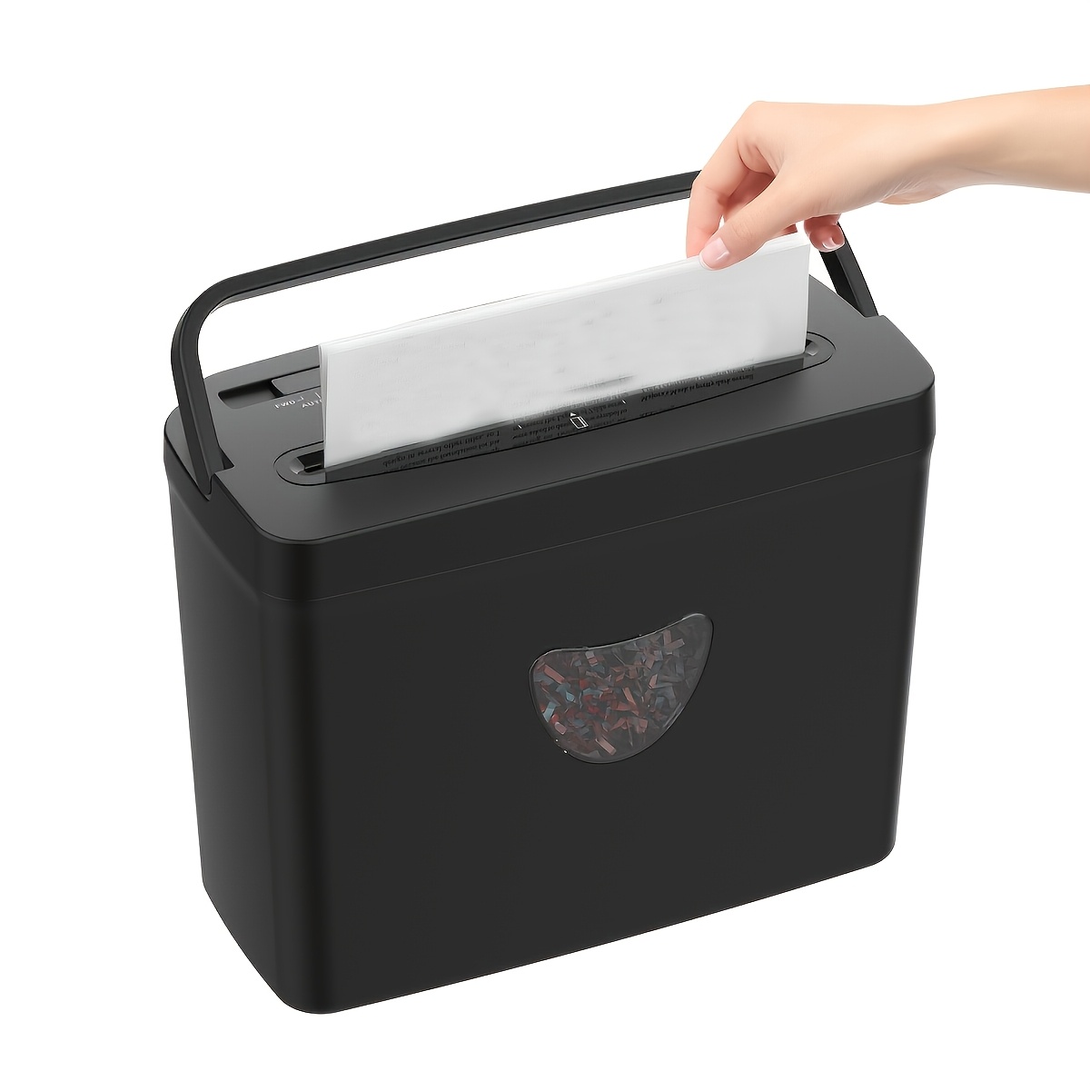 5-sheet Cross Cut Paper For Home Office, P-4 Level Document With 2.38 Gallon Bin, Jam Proof Design & Thermal Protection For Professional Use