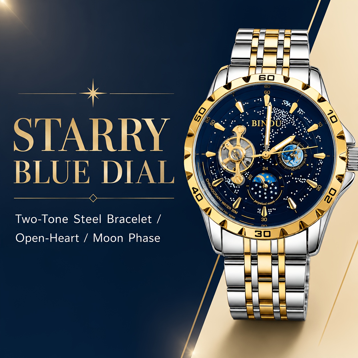 Starry Night Luminous Automatic Mechanical Watch, Unisex