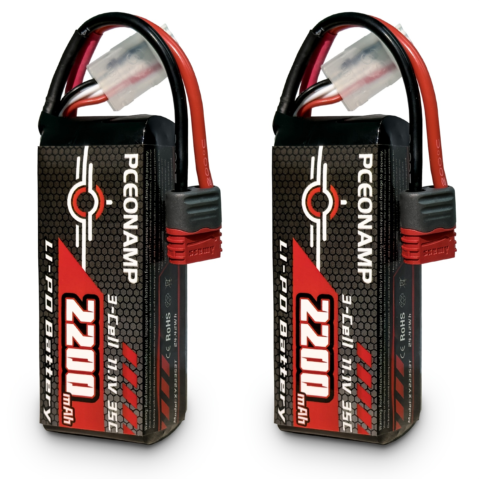 3 cell lipo battery rc cars 70 c * 11.1V 2200Mah 3S Lipo Battery 35C(Max 70C) Featuring a T Plug, Suitable  for RC Cars 14301/14302 And Most 1/14, 1/16 Scale for Rc Vehicles (2 Packs)