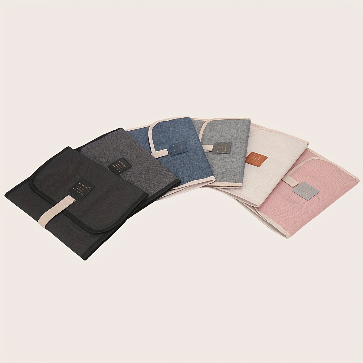 1pc Portable Foldable Diaper Changing Mat for Baby - Mixed Color, Polyester Fiber