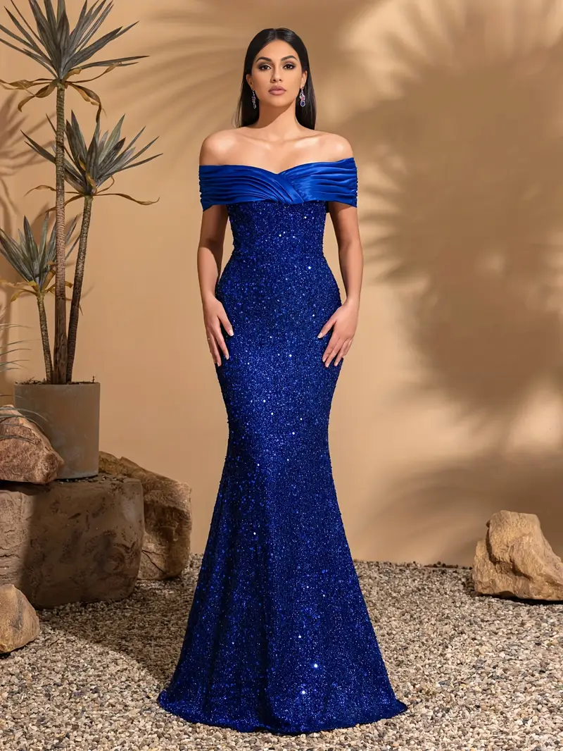 neckline sequined bodycon fishtail evening gown temu - Temu neckline sequined bodycon fishtail evening gown temu - Temu