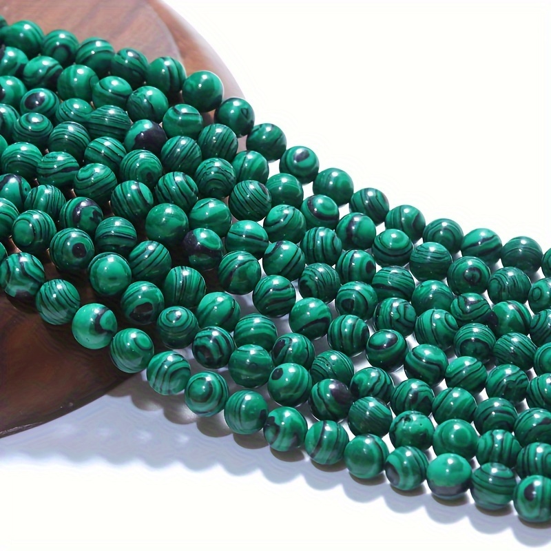 

1 Strand 4/6/8/10mm Natural Stone Beads Green Malachite Charm Round Loose Beads For Jewelry Making Diy Fashion Bracelet Necklace