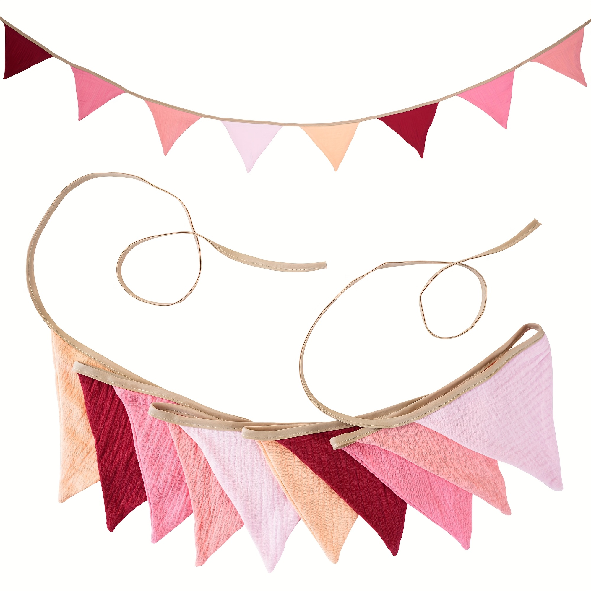 2,6m kinderzimmer   stoff wimpelband 10 dreieck wimpel party deko banner home shower karneval girlande
