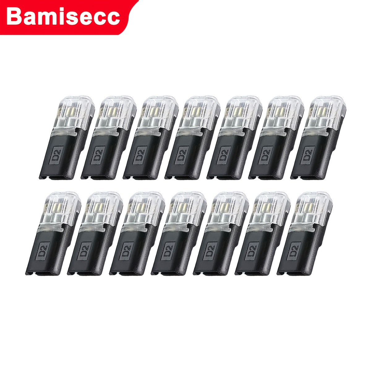 TEMU 60pz/14pz Terminali a pin , connettori a pin plug-in, isolamento in PVC, connessione rapida, aggiunte