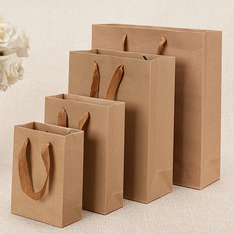 TEMU Gift For Her/him 40pcs Of Paper Gift Bags, Bags, Advertising Jewelry Bags, Cosmetic Bags, Small Hand-held Bags, Souvenir Gift Bags, Thickened