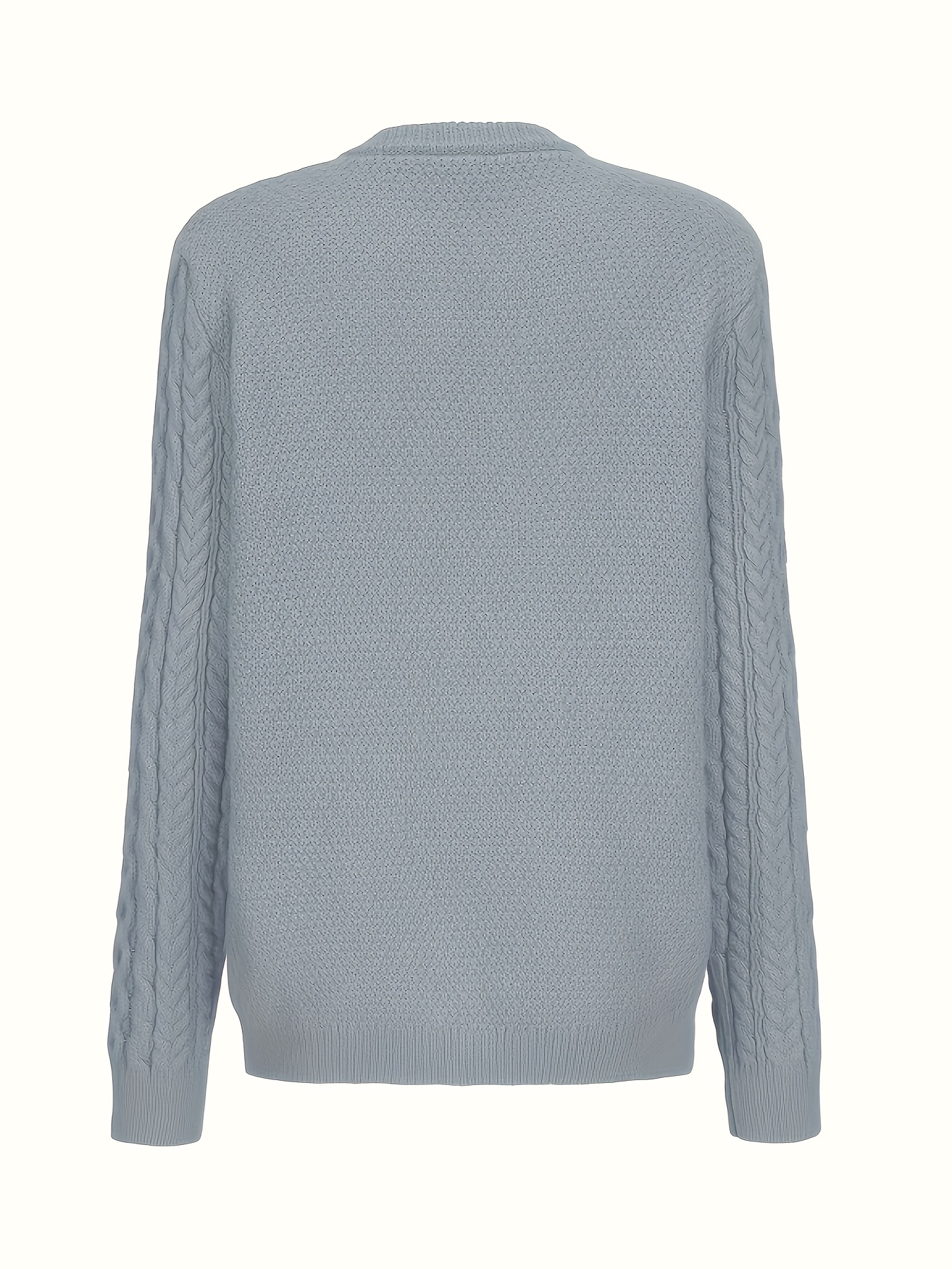 plus size - dames casual cardigan - comfortabele lange mouwen, geometrische patronen, ronde hals, knopdetails, perfect voor herfst/winter, herfst garderobe | casual fit trui | getextureerde gebreide trui, trui 1