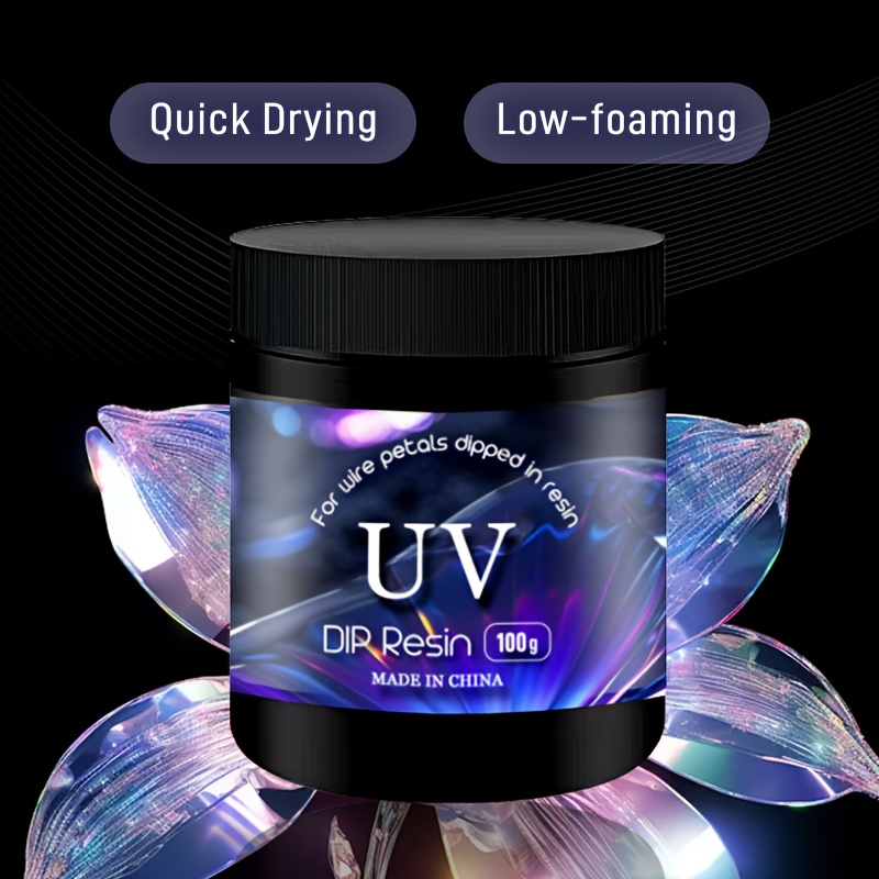 

Uv Impregnated Resin 100g - Suitable For Linear Flower , Diy Resin Flower Pendant , Transparent And Fast Curing, No Or Stickiness