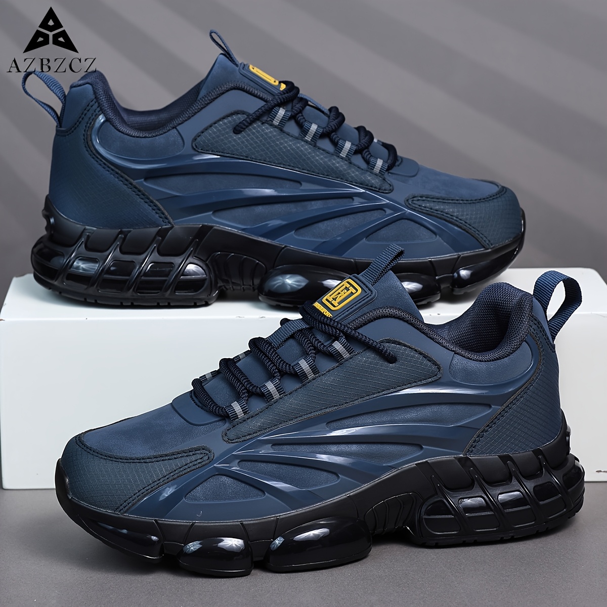 Men's Low-Top Lace-Up Casual Sneakers, Comfortable Fit