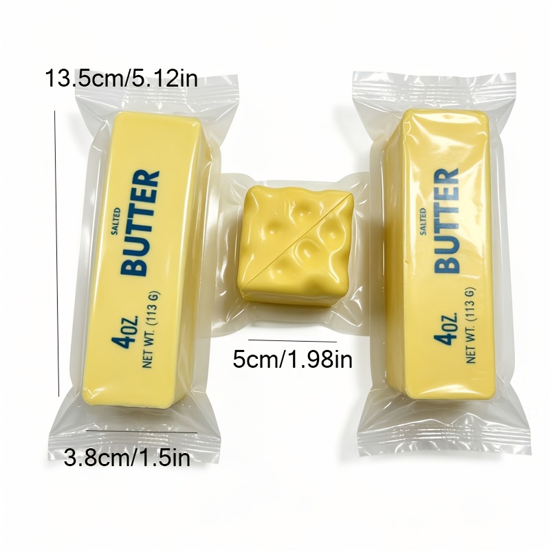 Latest Hot Toy, Squeeze Toy Butter Toy And Cheese, Heavy  ! Rich Milk Fragrance, Delicate And Soft Texture, Suitable for Everyone. Thickened Sealed Bag Independent Packaging, Ideal for Friends And Children
