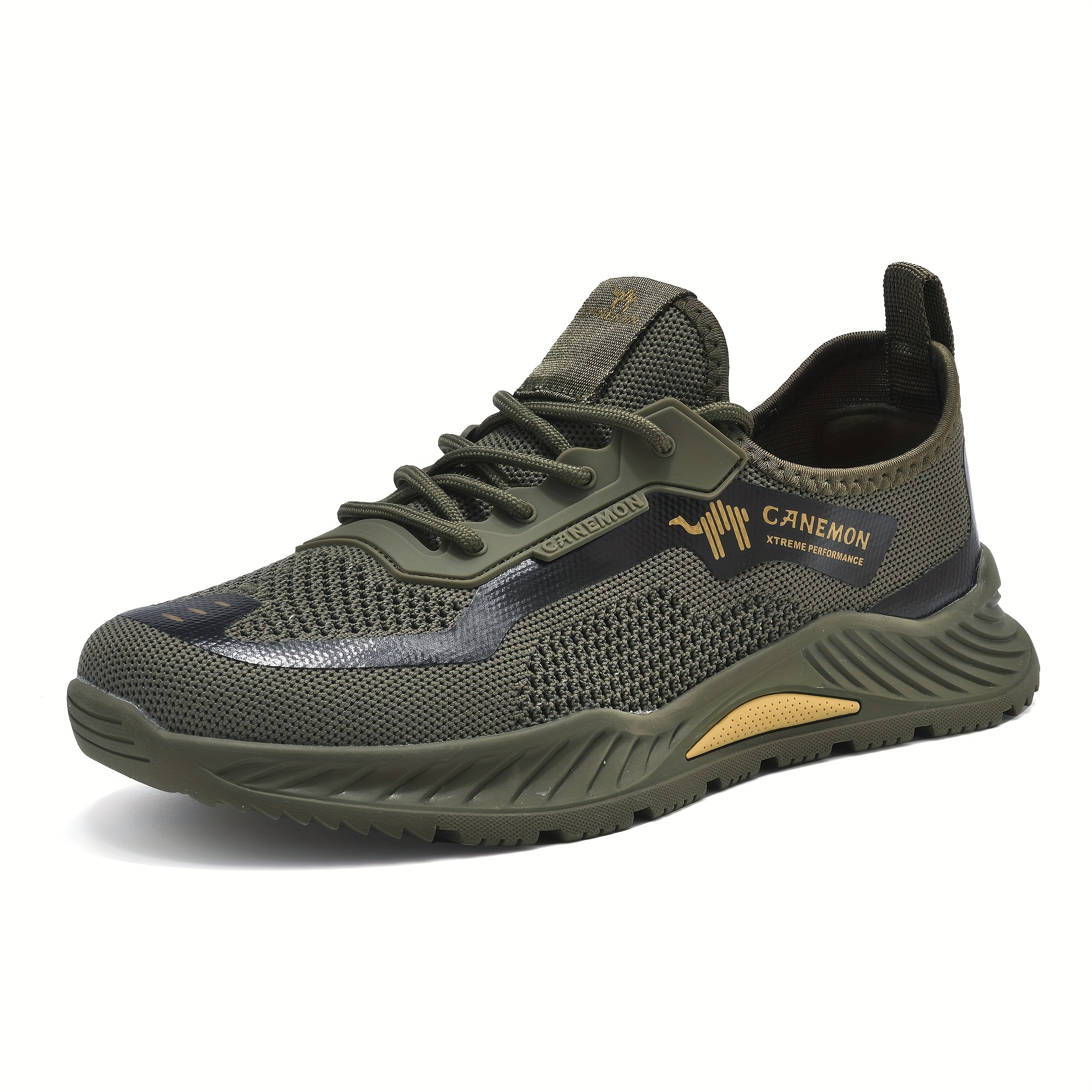 TEMU Canemon Lightweight Breathable Slip-resistant Sneakers - Low-top Athletic With Tpr Sole, Soft Cushioned Sole Suitable For,, Training, Casual