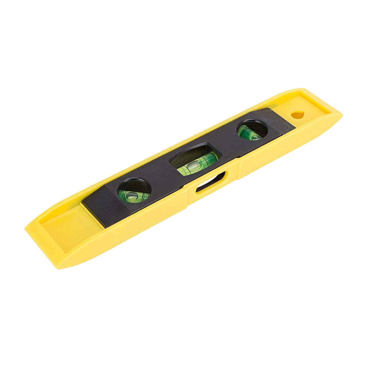 Image of 9-inch Magnetic Spirit Level - A Handy Tool For Accurate Vertical And Horizontal Measurements Featuring 3 Bubble Levels And A Magnetic Base