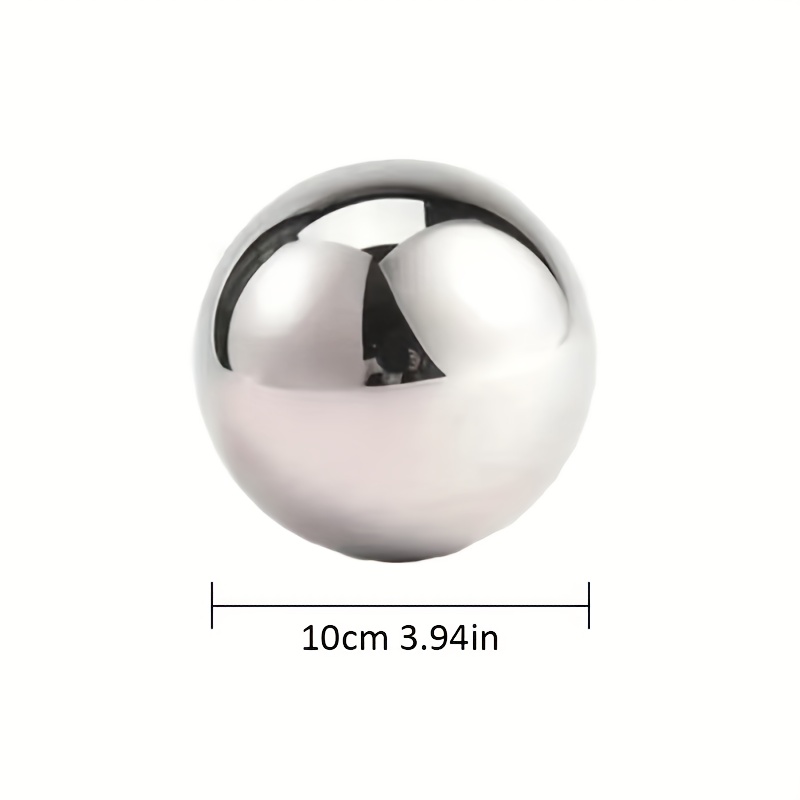 Image of 1pc/2pcs 304 Stainless Steel Rolling Ball Dumpling Skin Roller Cooler Ball Rolling Pin Household Pressing Rolling Tool Drink Cooler Multifunctional Ball