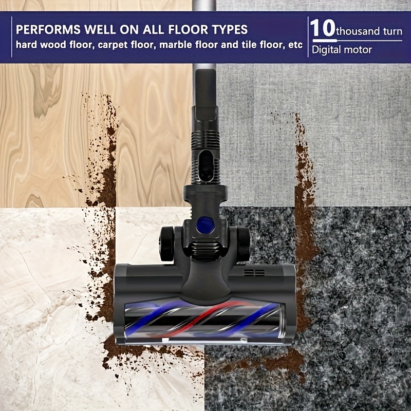 TEMU Moosoo Xl-618pro Stick Vacuum Cleaner Replacement Floor Brush, Usb Powered, Plastic Material, ≤36v Operating Voltage, No Battery Required, Vacuum Cleaner