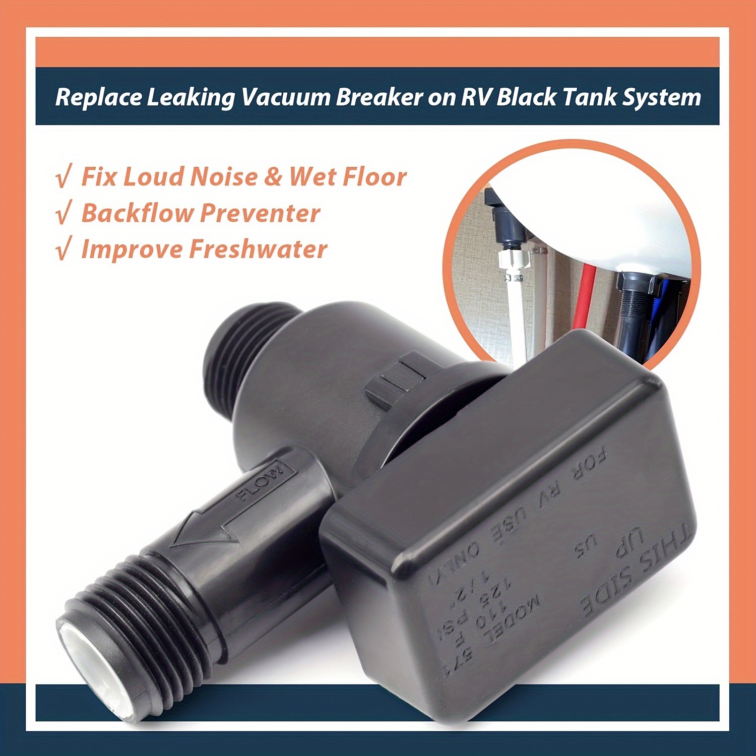 Rv Vacuum Breaker Check Valve Fit B b Model 571 Check Valve Temu