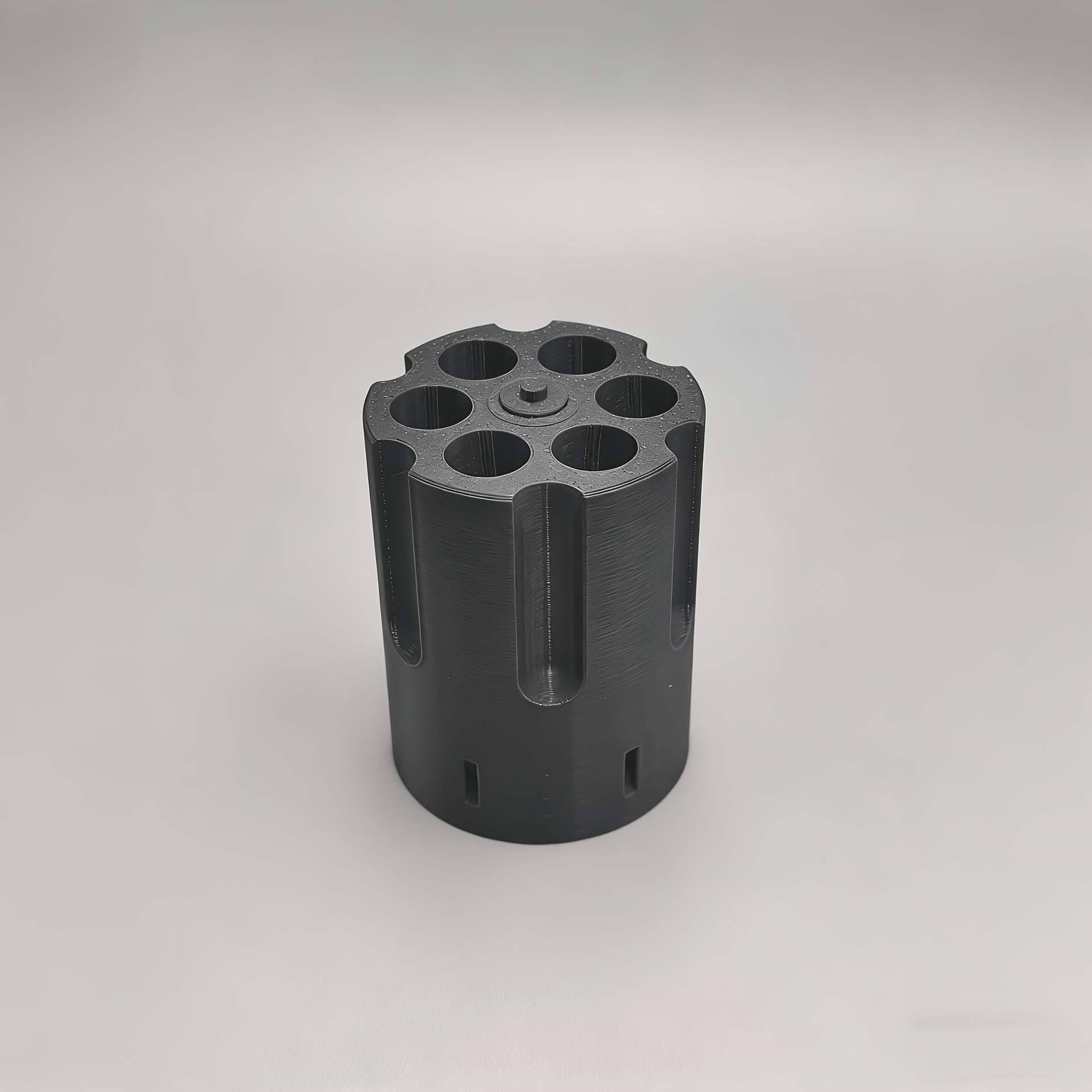 TEMU -shaped Creative Pen Holder Desktop Ornament, Featuring Fdm 3d Printed Layered Texture For A . It Serves As A Desktop Decoration And For Daily