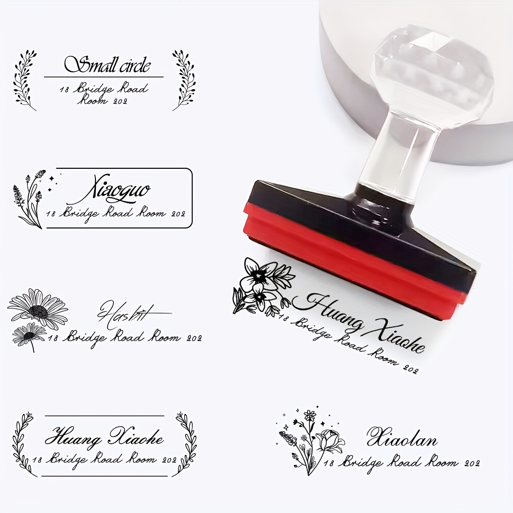 

Professionally Customized Address Stamps, Self-inking Stamps With Black Ink Option, Ideal For Efficient Mailing Solutions In Corporate , Creative Studios And Home Businesses, Black Ink