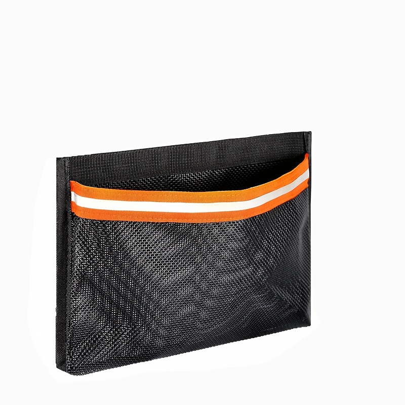 TEMU Sac en filet de rangement pour bateau, organisateur de rangement marin auto-adhésif avec sac en filet PVC réfléchissant pour cabine de bateau,