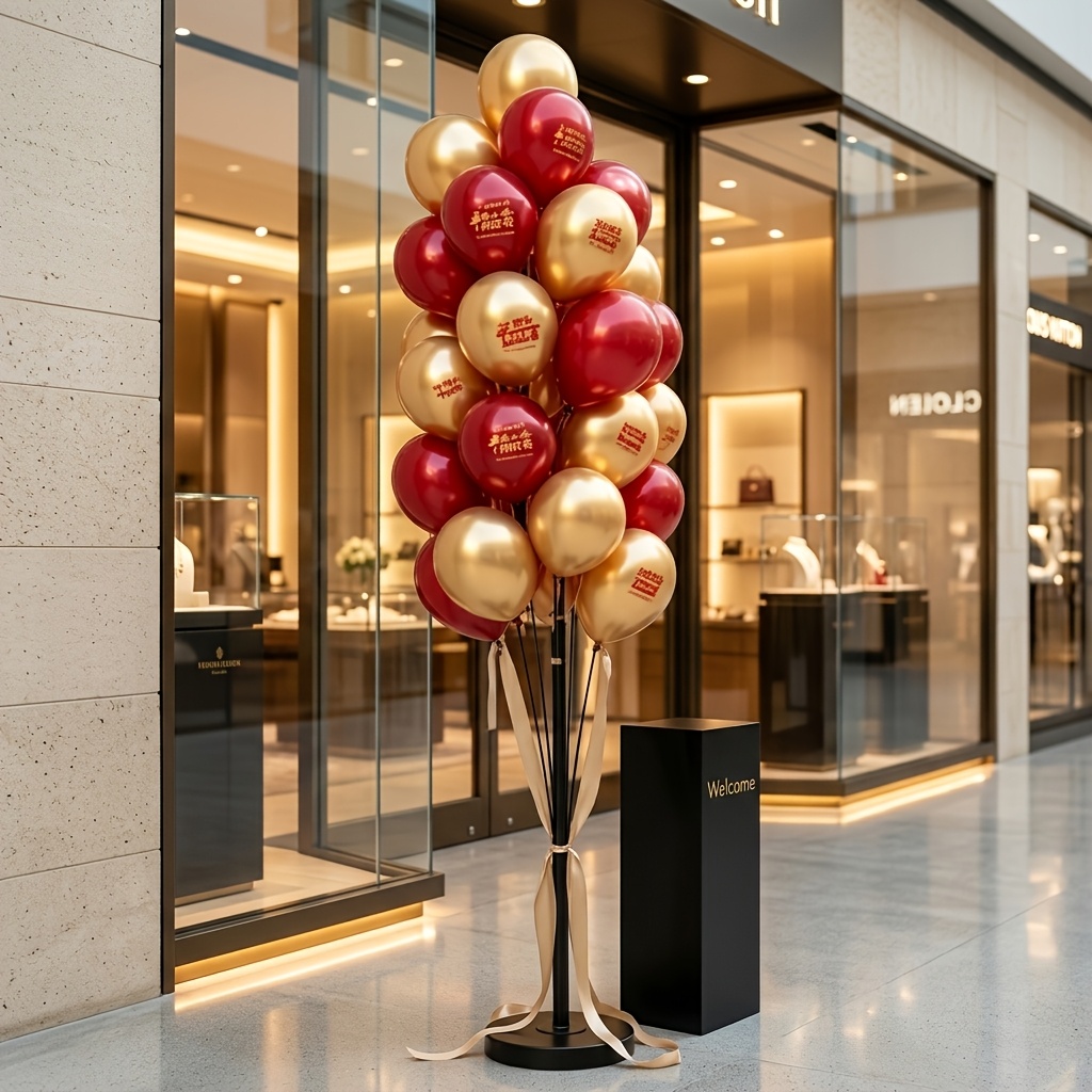 TEMU Tower Stand Set, Balloon Stand Kit With Water-filled Base, Reusable Large Plastic Column Stand, Suitable For Weddings, Birthdays, Graduations,