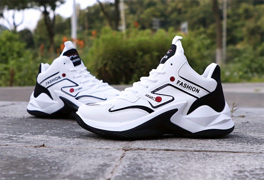 Tenis de basquetbol para hombre con caña alta y cordones, cómodos y con absorción de impactos, ideales para entrenamiento al aire libre en todas las temporadas
